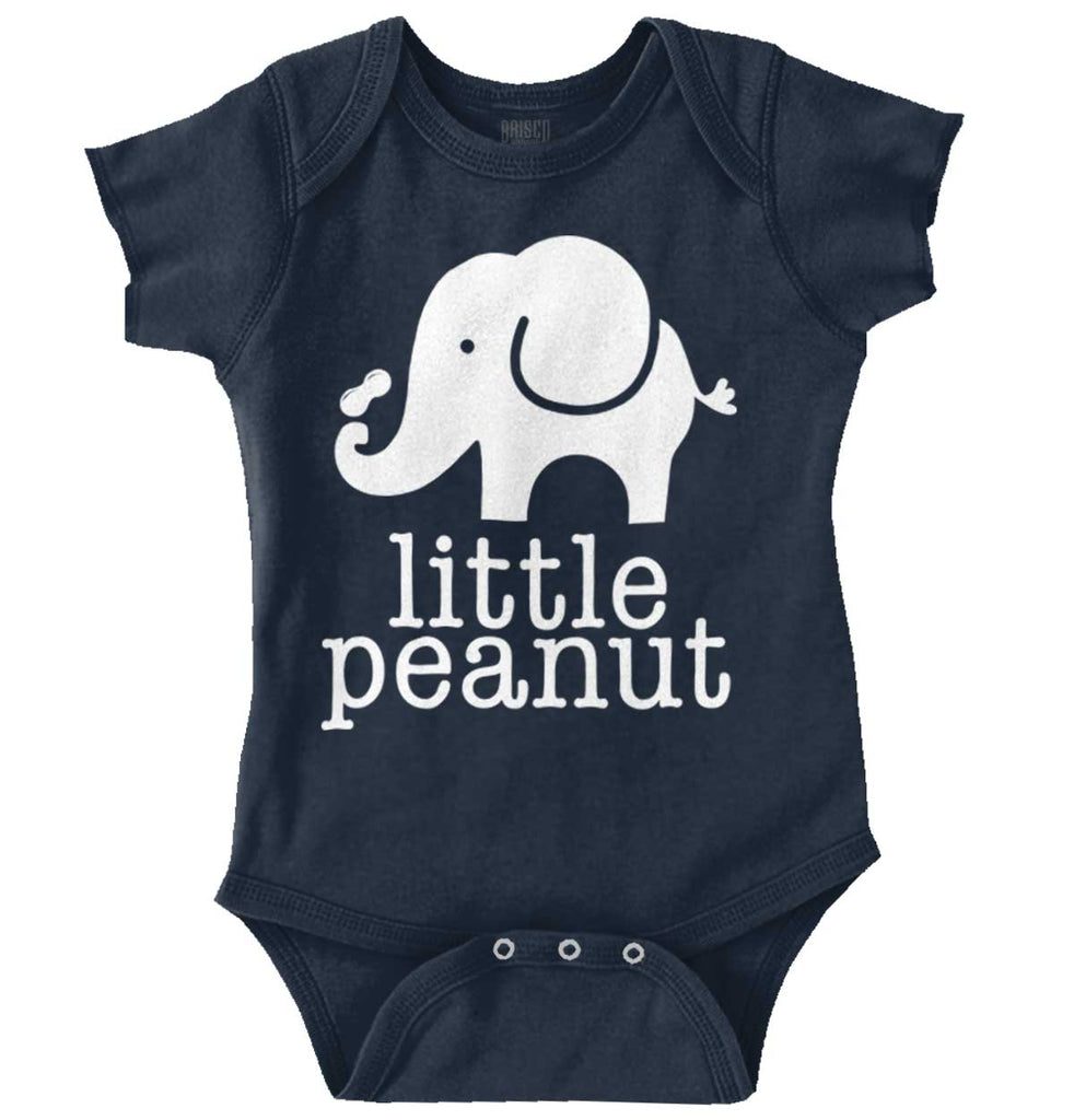 Elephant Peanut Romper Bodysuit-Direct To Garment Print-Brisco Baby