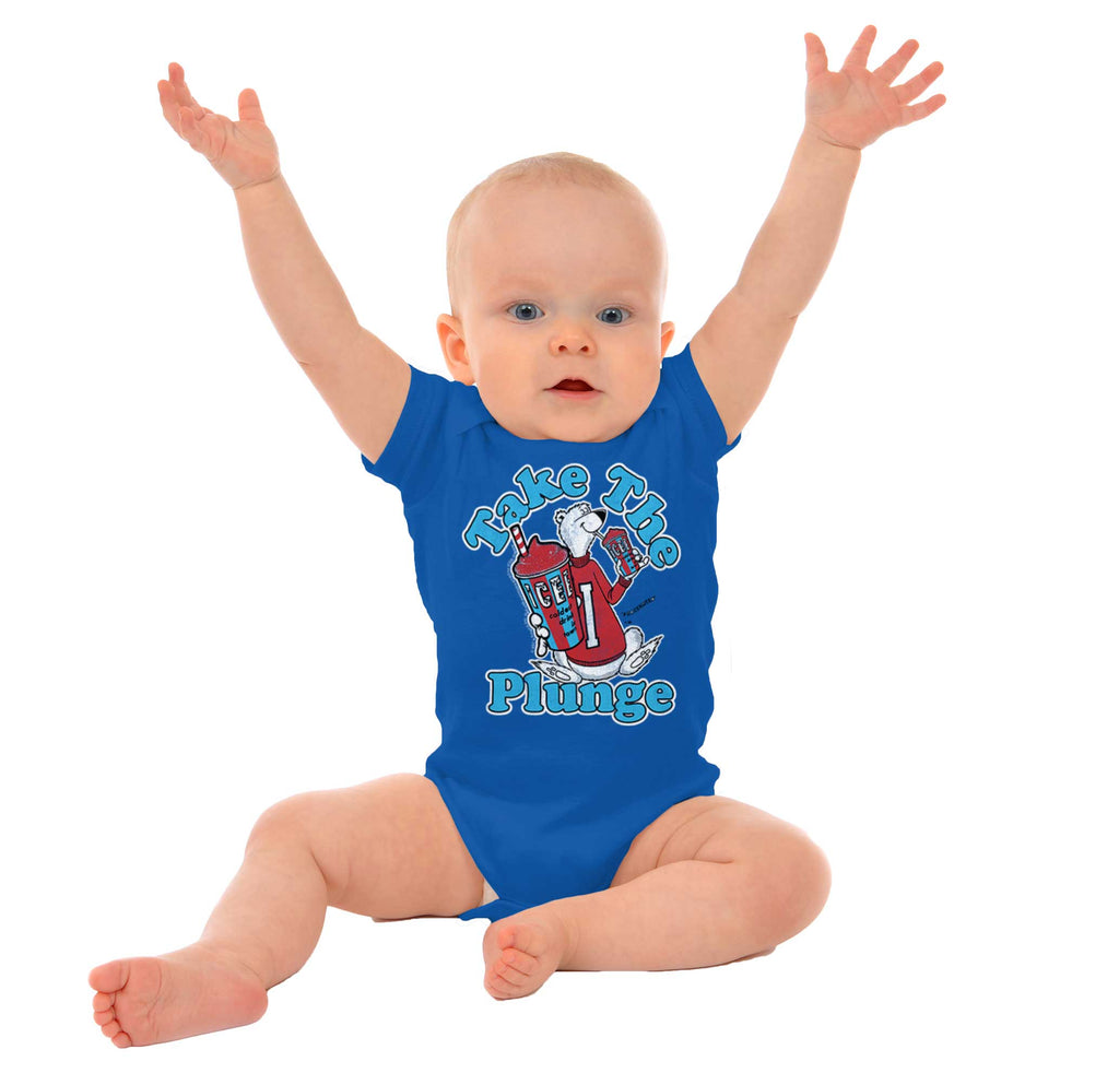 Take The Plunge Romper Bodysuit-Direct To Garment Print-Brisco Baby