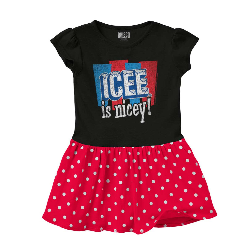 Icee Is Nicey Baby Polka Dot Skirt Dress-Direct To Garment Print-Brisco Baby