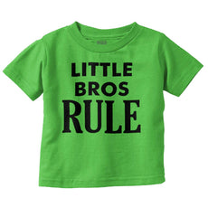 Little Bros Rule Infant Toddler T Shirt-Direct To Garment Print-Brisco Baby