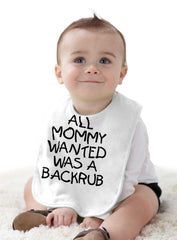 Backrub Infant Baby Bib-Direct To Garment Print-Brisco Baby