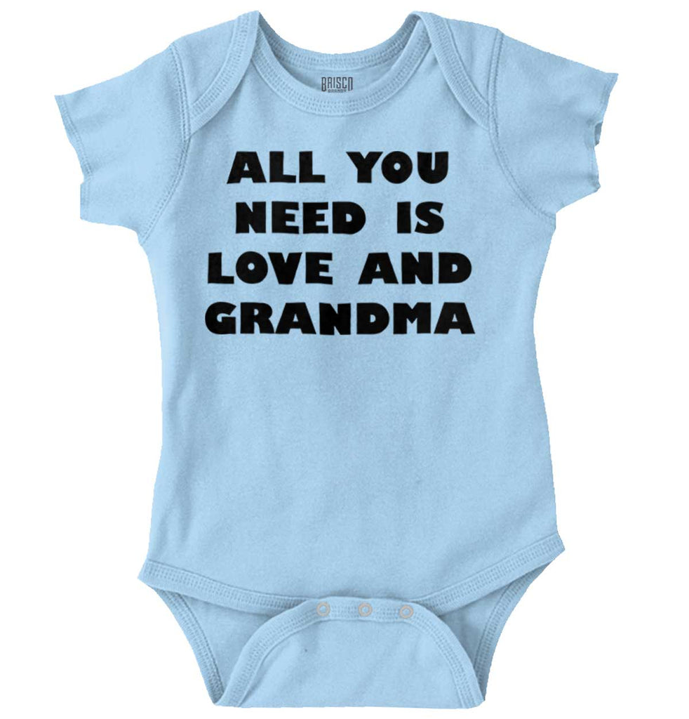 All You Need Is Love And Grandma Romper Bodysuit-Direct To Garment Print-Brisco Baby