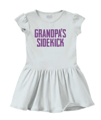 Grandpa's Sidekick Solid Baby Infant Dress-Direct To Garment Print-Brisco Baby