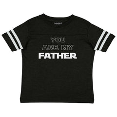 You Are My Father Toddler Football Jersey Tee-Direct To Garment Print-Brisco Baby