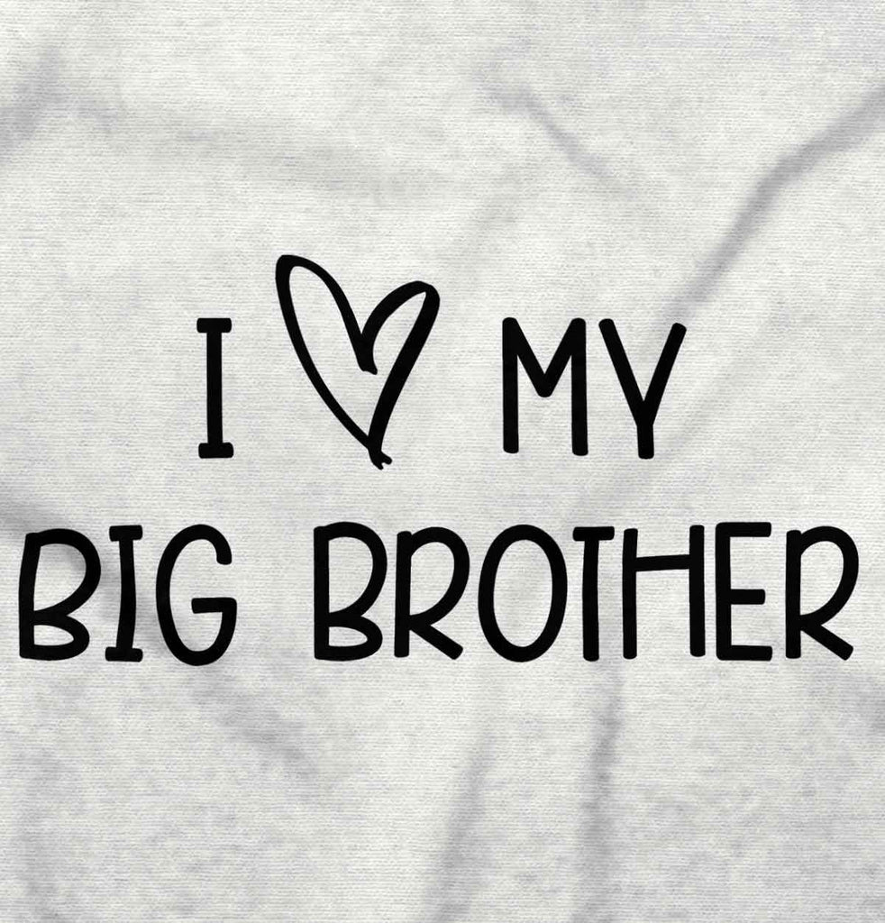 I Love My Big Brother Romper Bodysuit-Direct To Garment Print-Brisco Baby