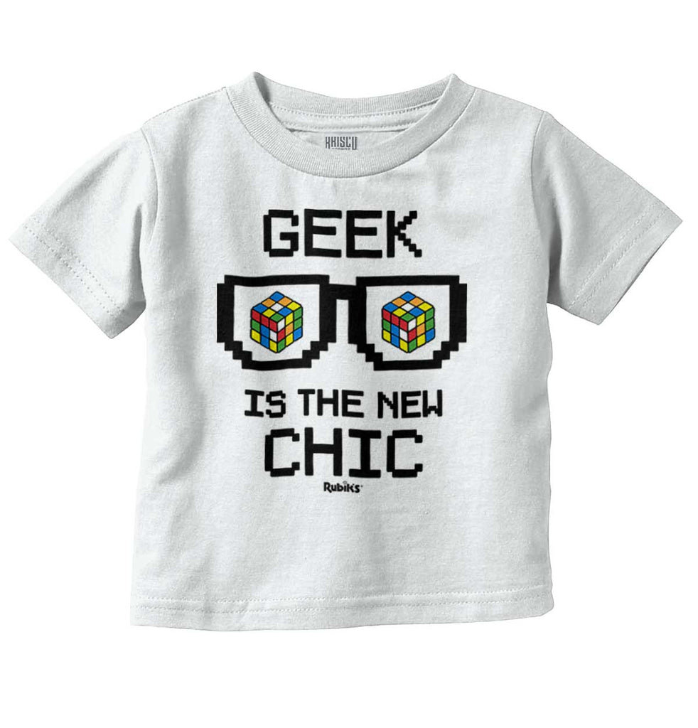 Geek Chic Infant Toddler T Shirt-Direct To Garment Print-Brisco Baby