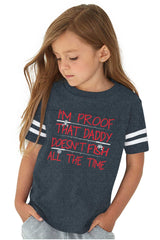 Fish All The Time Toddler Football Jersey Tee-Direct To Garment Print-Brisco Baby