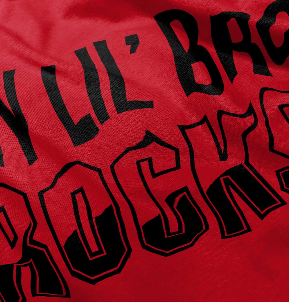 My Lil' Bro Rocks Infant Toddler T Shirt-Direct To Garment Print-Brisco Baby