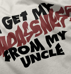 Badass Uncle Baby Striped Skirt Dress-Direct To Garment Print-Brisco Baby