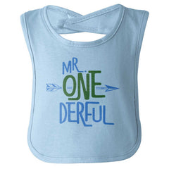 Mr. Onederful Infant Baby Bib-Direct To Garment Print-Brisco Baby