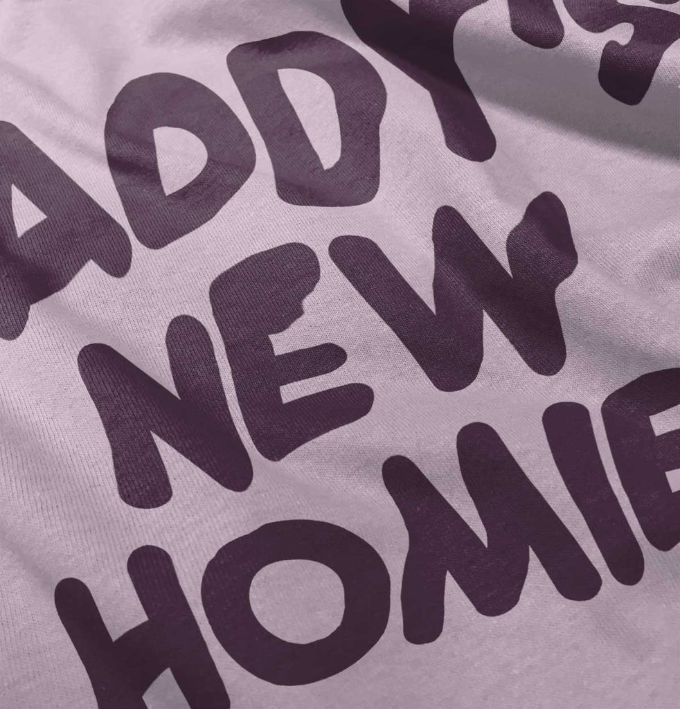 Daddy's New Homie Romper Bodysuit-Direct To Garment Print-Brisco Baby