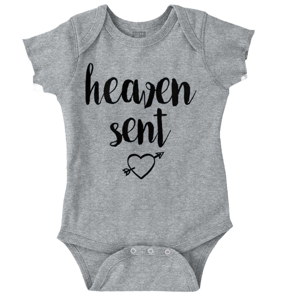 Heaven Sent Romper Bodysuit-Direct To Garment Print-Brisco Baby