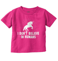 Don't Believe In Humans Infant Toddler T Shirt-Direct To Garment Print-Brisco Baby