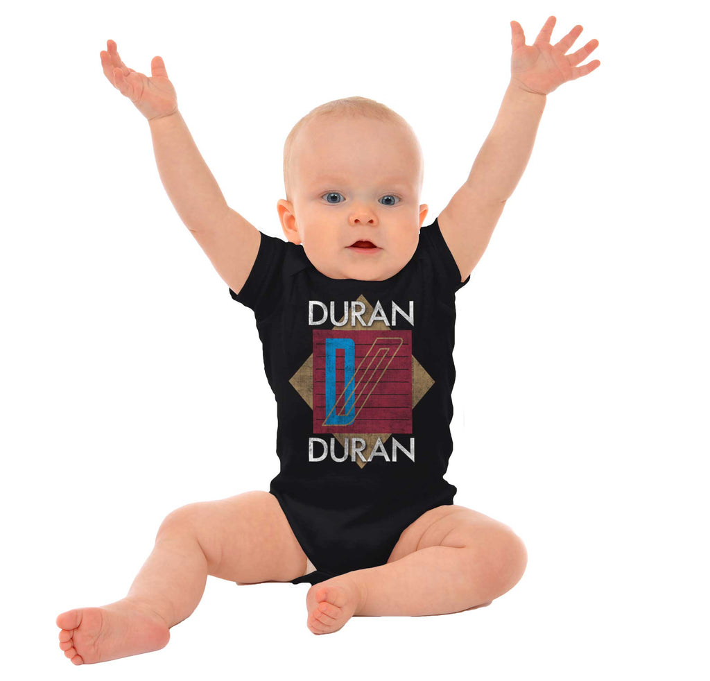 Duran Duran Logo Romper Bodysuit-Direct To Garment Print-Brisco Baby