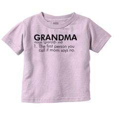 Grandma Defined Infant Toddler T Shirt-Direct To Garment Print-Brisco Baby