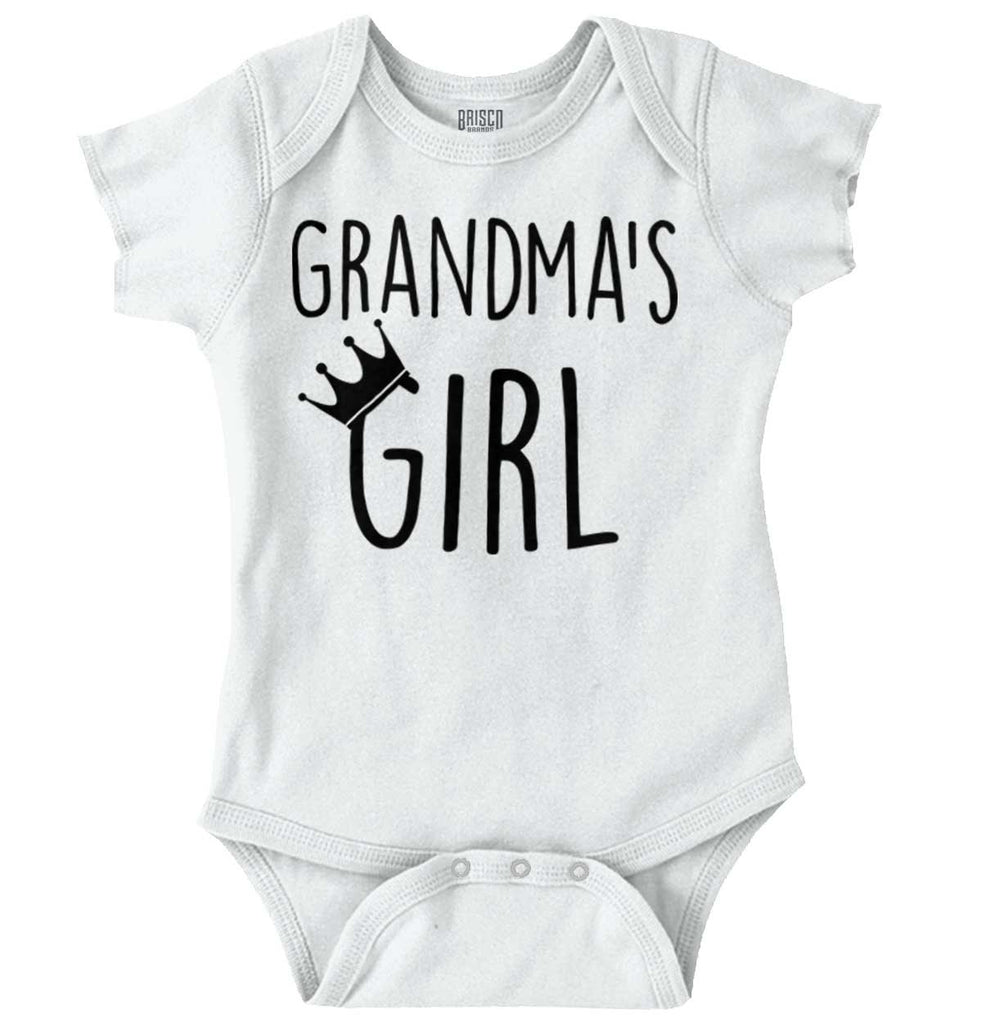 Grandma's Girl Romper Bodysuit-Direct To Garment Print-Brisco Baby