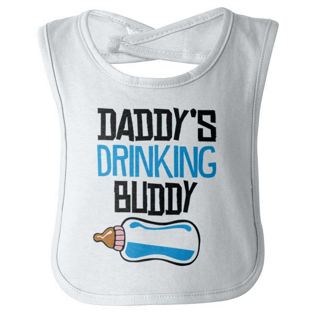 Daddys Drinking Infant Baby Bib-Direct To Garment Print-Brisco Baby