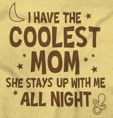 Coolest Mom Infant Toddler T Shirt-Direct To Garment Print-Brisco Baby