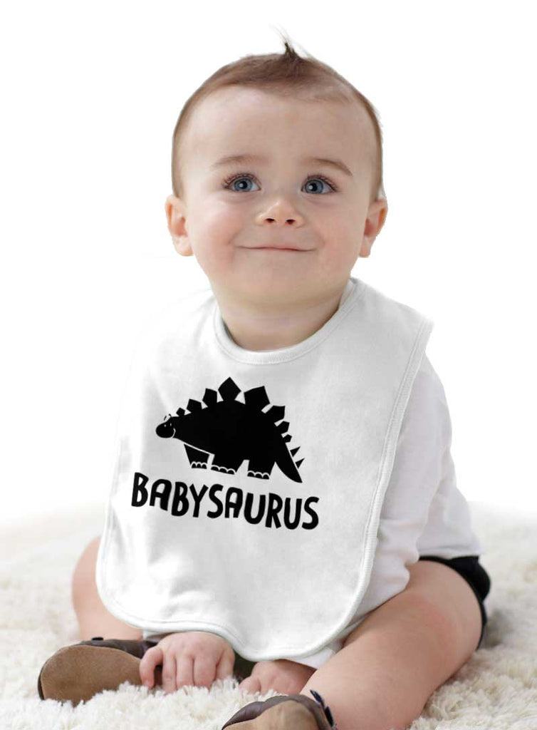 Babysaurus Infant Baby Bib-Direct To Garment Print-Brisco Baby