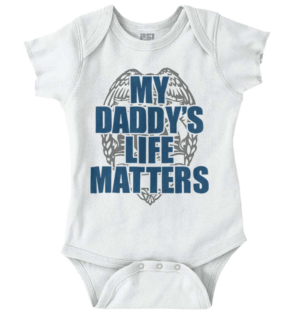 My Daddy's Life Romper Bodysuit-Direct To Garment Print-Brisco Baby