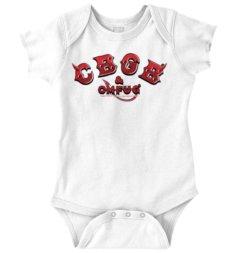 Devil of CBGB Romper Bodysuit-Direct To Garment Print-Brisco Baby