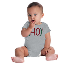 Ho Ho Ho Romper Bodysuit-Direct To Garment Print-Brisco Baby