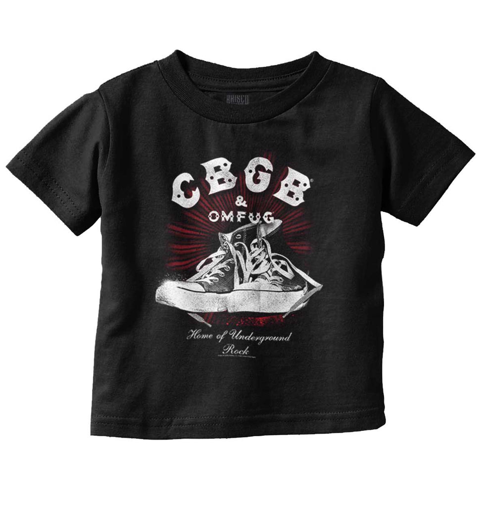 CBGB Sneakers Infant Toddler T Shirt-Direct To Garment Print-Brisco Baby