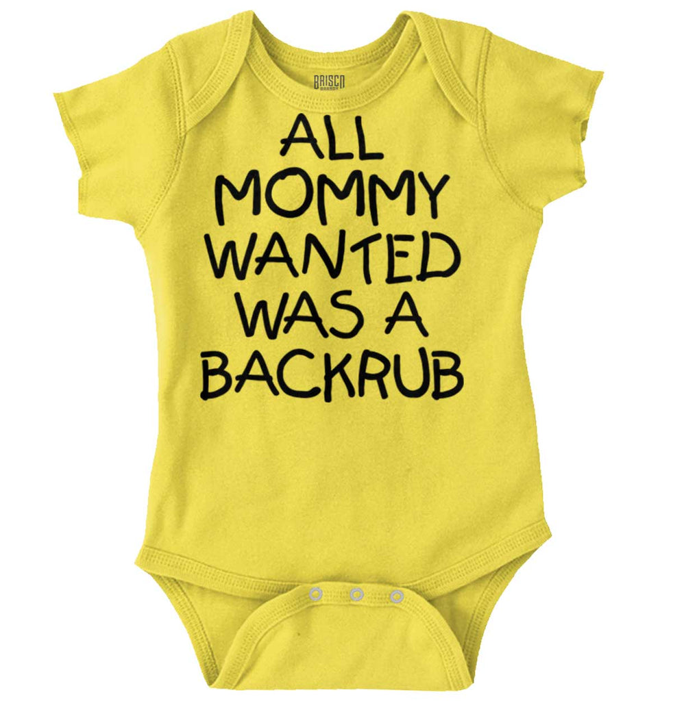 Backrub Romper Bodysuit-Direct To Garment Print-Brisco Baby