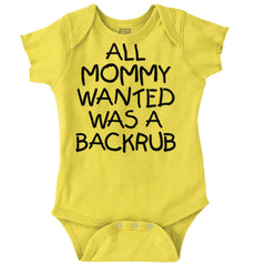 Backrub Romper Bodysuit-Direct To Garment Print-Brisco Baby