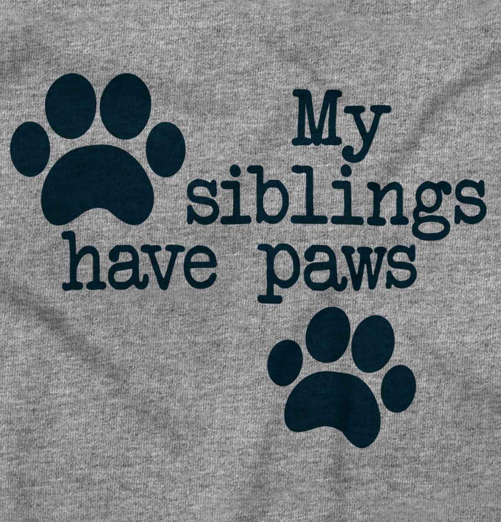 Siblings have paws Toddler Football Jersey Tee-Direct To Garment Print-Brisco Baby