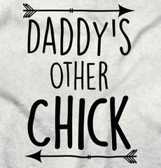 Daddy's Other Chick Infant Baby Bib-Direct To Garment Print-Brisco Baby