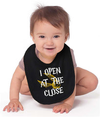 Open At The Close Infant Baby Bib-Direct To Garment Print-Brisco Baby