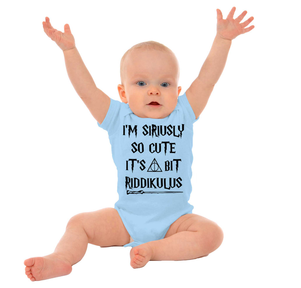 Seriusly Cute Romper Bodysuit-Direct To Garment Print-Brisco Baby