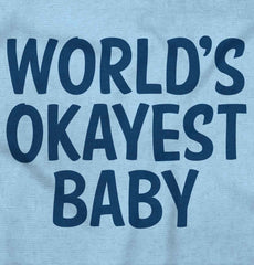 Okayest Baby Romper Bodysuit-Direct To Garment Print-Brisco Baby