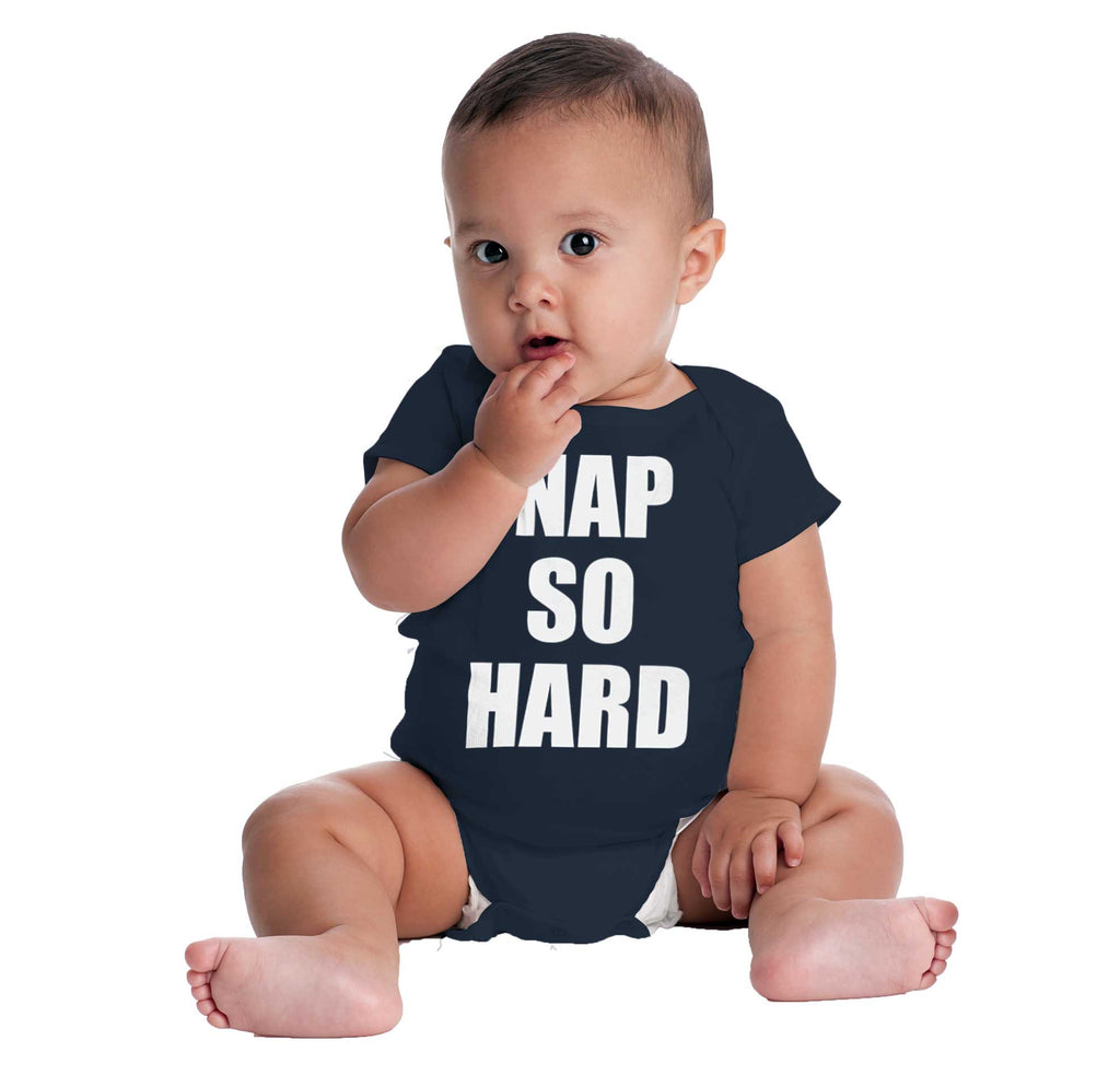 Nap So Hard Romper Bodysuit-Direct To Garment Print-Brisco Baby