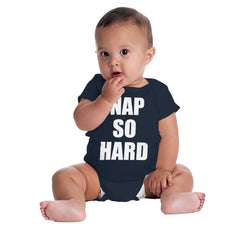 Nap So Hard Romper Bodysuit-Direct To Garment Print-Brisco Baby