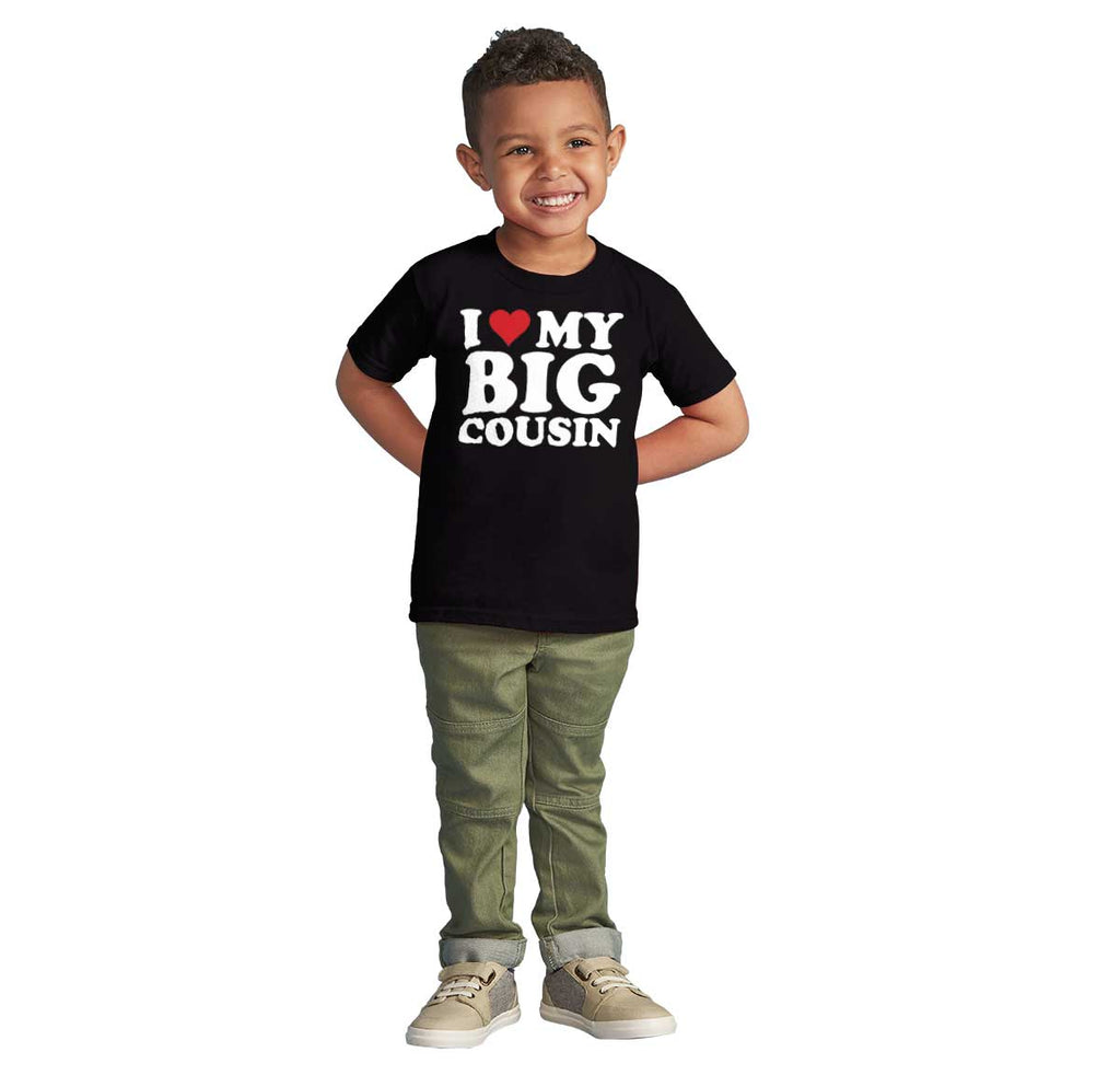 Heart My Big Cousin Infant Toddler T Shirt-Direct To Garment Print-Brisco Baby