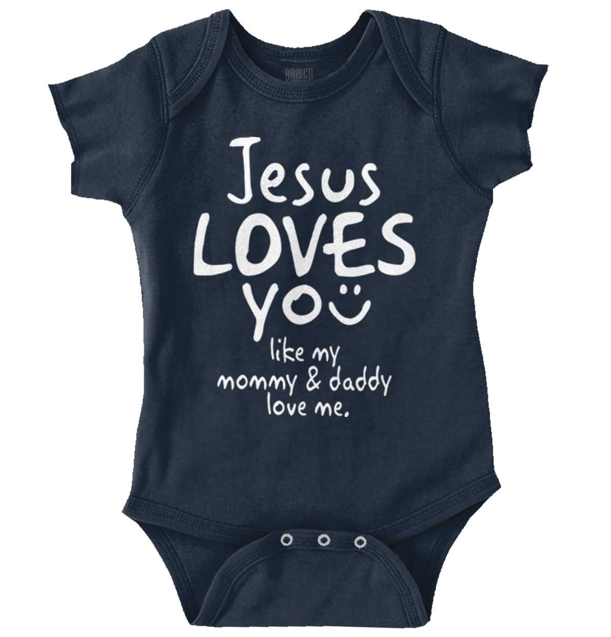 Jesus Loves You Romper Bodysuit | Brisco Baby