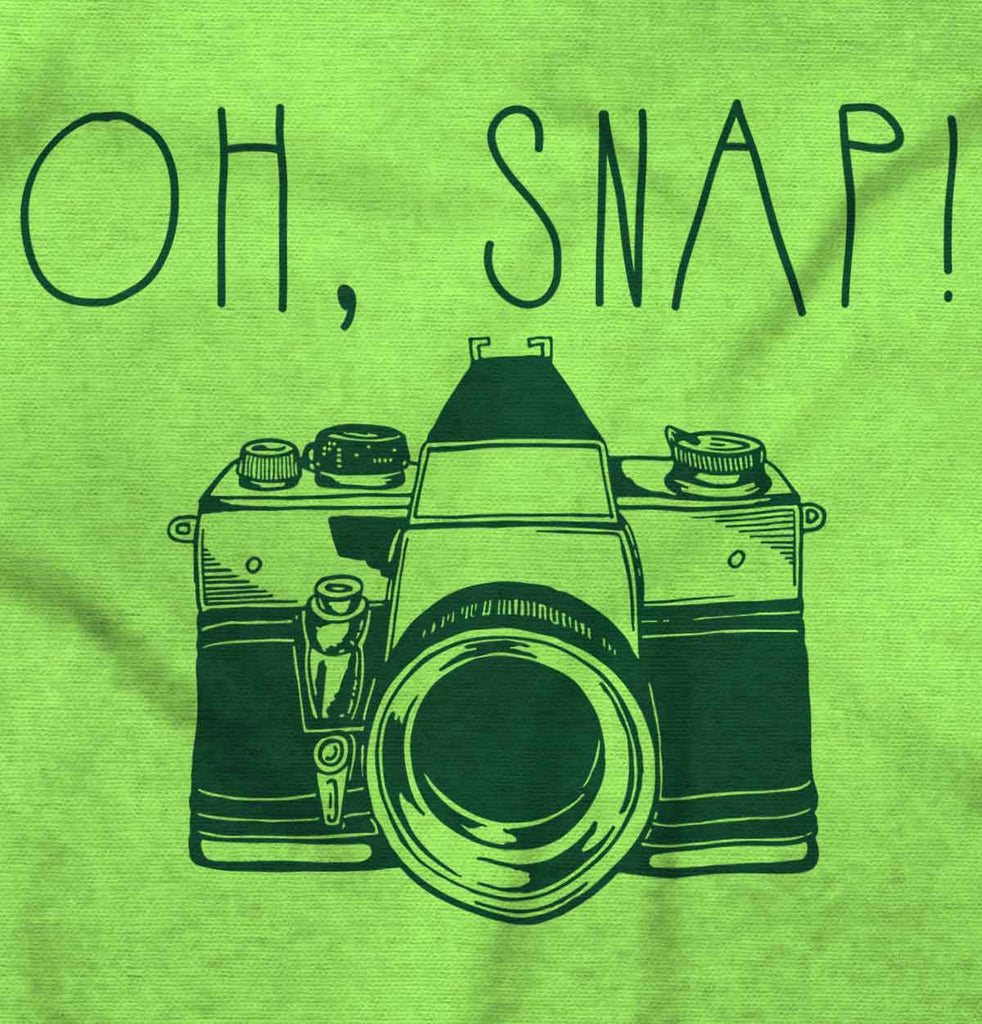 Oh Snap Camera Romper Bodysuit-Direct To Garment Print-Brisco Baby