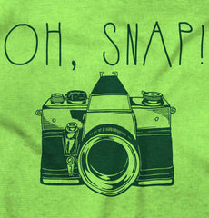 Oh Snap Camera Romper Bodysuit-Direct To Garment Print-Brisco Baby