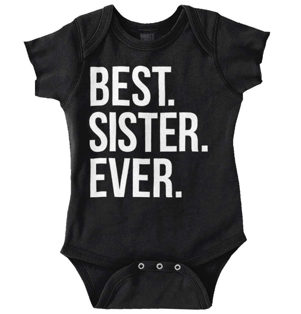 Best Sister Ever Romper Bodysuit-Direct To Garment Print-Brisco Baby