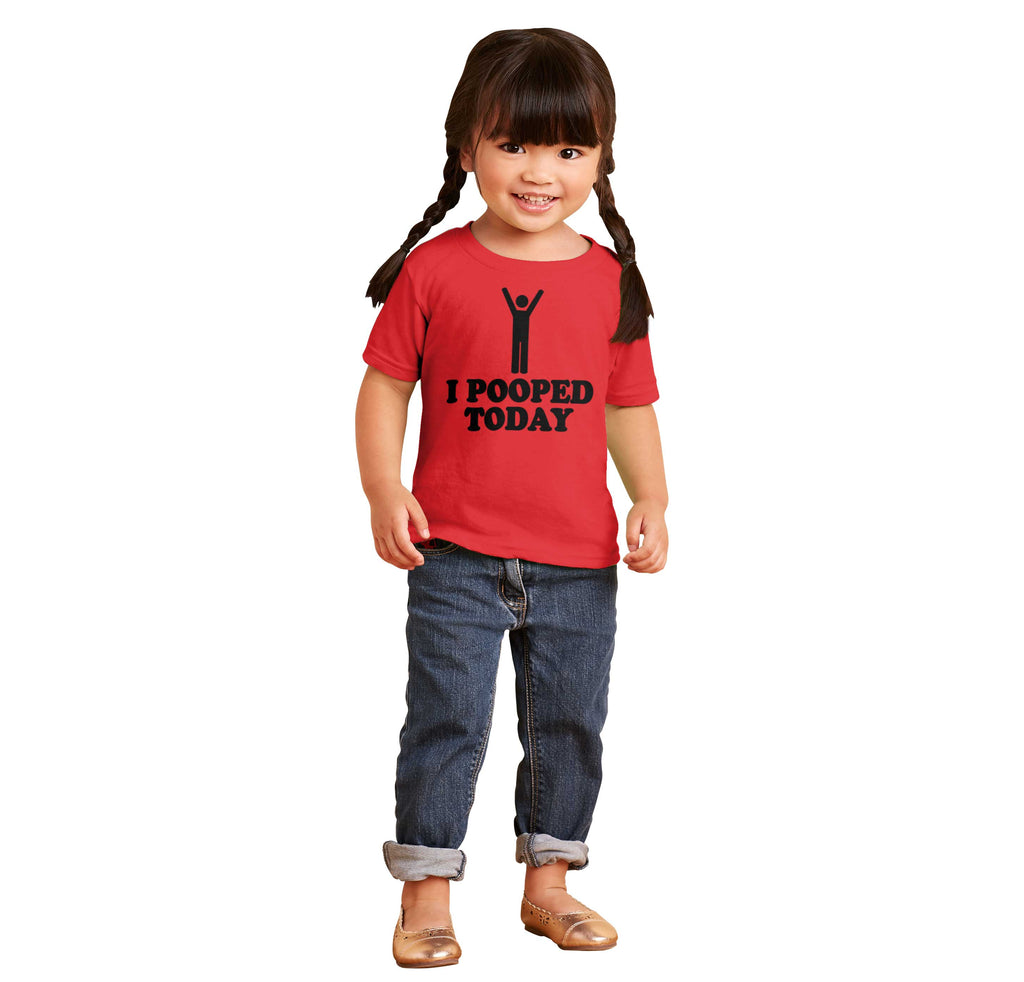 I Pooped Today Infant Toddler T Shirt-Direct To Garment Print-Brisco Baby