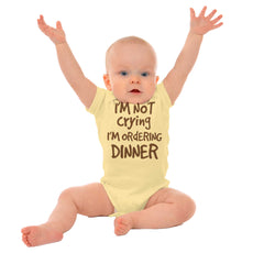 Ordering Dinner Romper Bodysuit-Direct To Garment Print-Brisco Baby