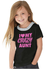Crazy Aunt Toddler Ruffled Trim T-Shirt-Direct To Garment Print-Brisco Baby