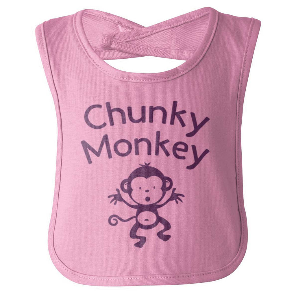 Chunky Monkey Infant Baby Bib-Direct To Garment Print-Brisco Baby