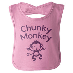 Chunky Monkey Infant Baby Bib-Direct To Garment Print-Brisco Baby