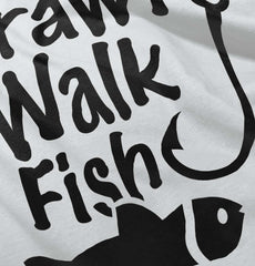 Crawl Walk Fish Infant Toddler T Shirt-Direct To Garment Print-Brisco Baby