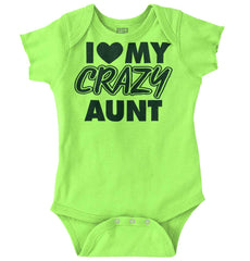 Crazy Aunt Romper Bodysuit-Direct To Garment Print-Brisco Baby