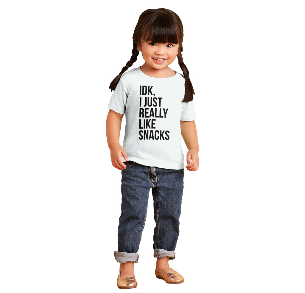 Really Like Snacks Infant Toddler T Shirt-Direct To Garment Print-Brisco Baby