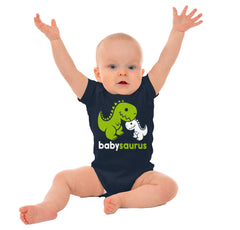 Babysaurus Rex Romper Bodysuit-Direct To Garment Print-Brisco Baby